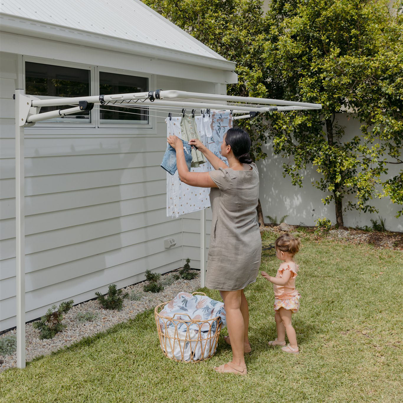 Double Folding Frame Clothesline