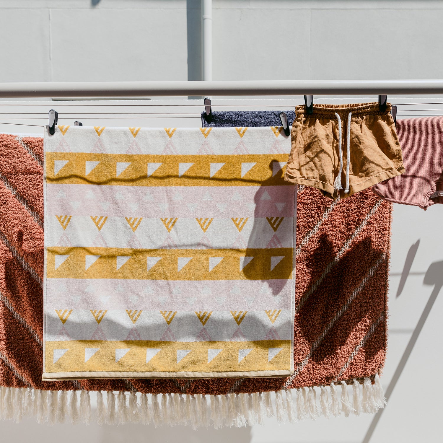 Compact Folding Frame Clothesline