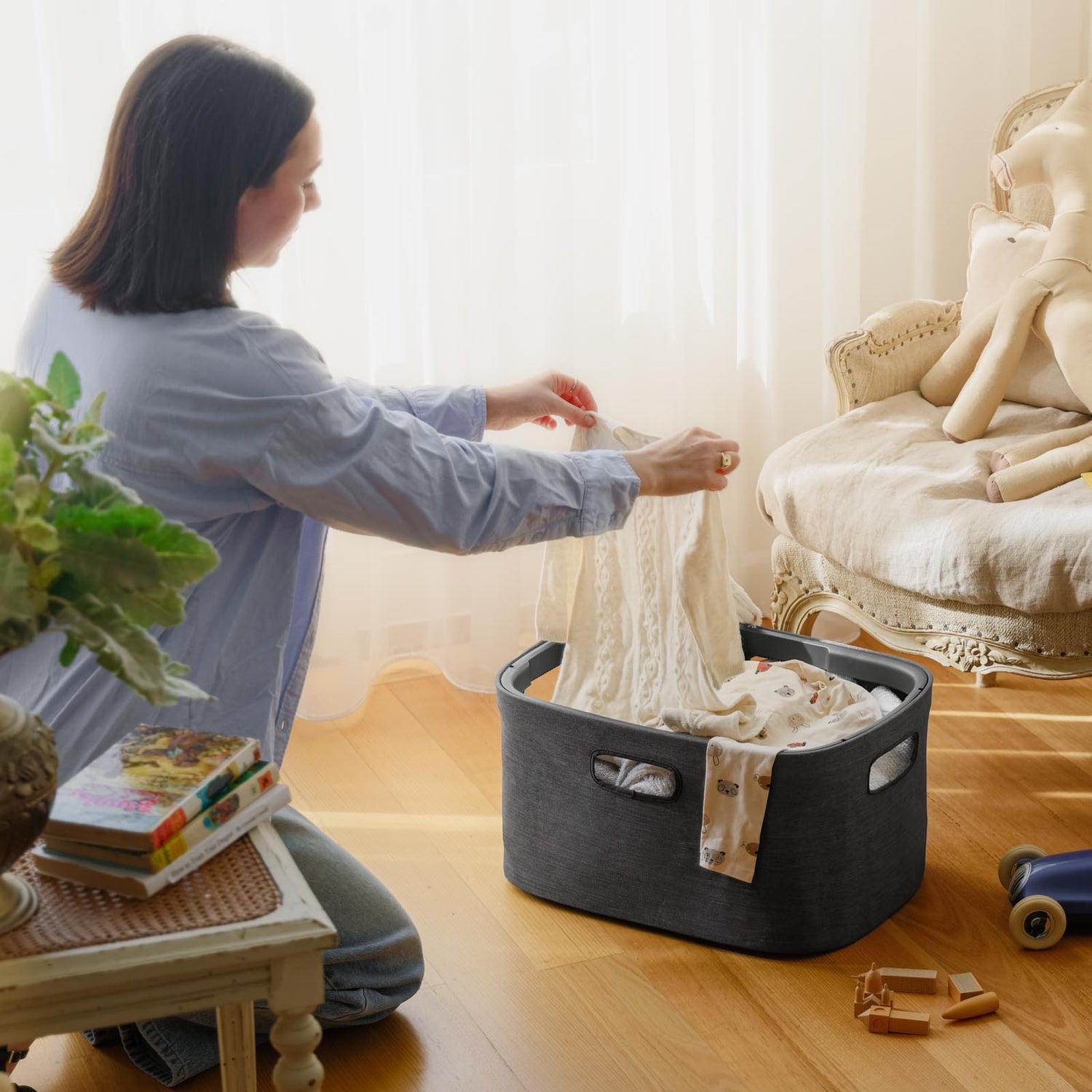 35L Collapsible Laundry Basket