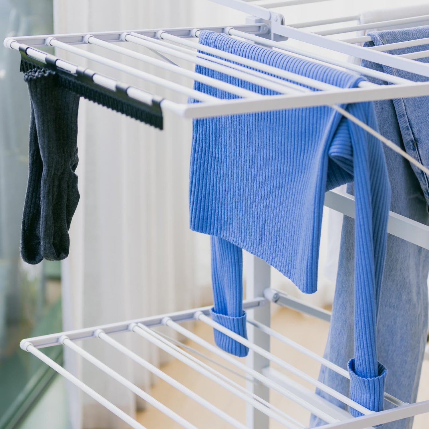 26m 2 Tier Winged Clothes Airer